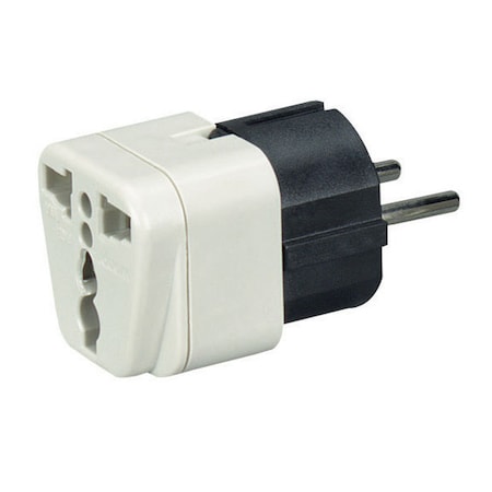 Black Box Power Plug Adapter, Us To Europe, The MC167A